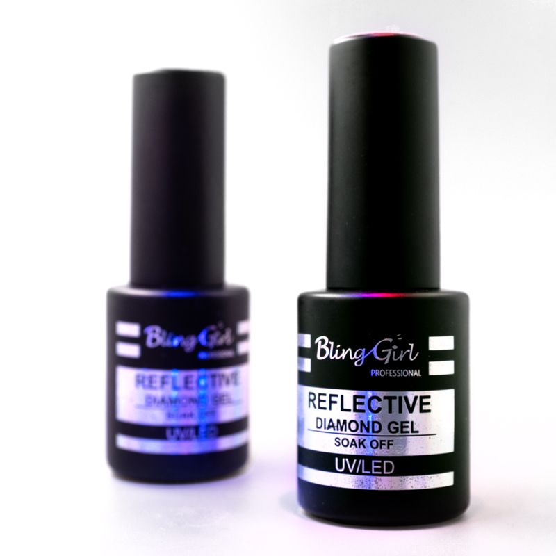 Bling Girl Reflective Diamond Gel Soak Off UV/LED 10ml #001 [8278]