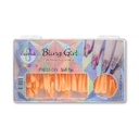 Bling Girl BG-111 Coffin Full Cover Press On Soft Tips 360pcs [5031]