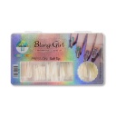 Bling Girl BG-153 Stiletto French Tip Press On Soft Tips 500 pcs [3483]