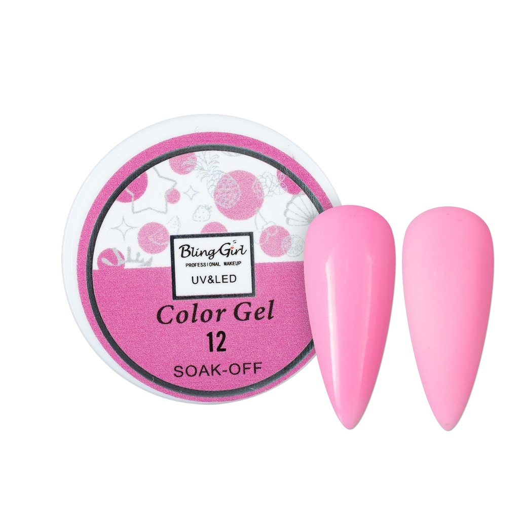 Bling Girl UV &amp; LED 2 IN 1 Colour and Art Gel Soak-Off #012 [1459]