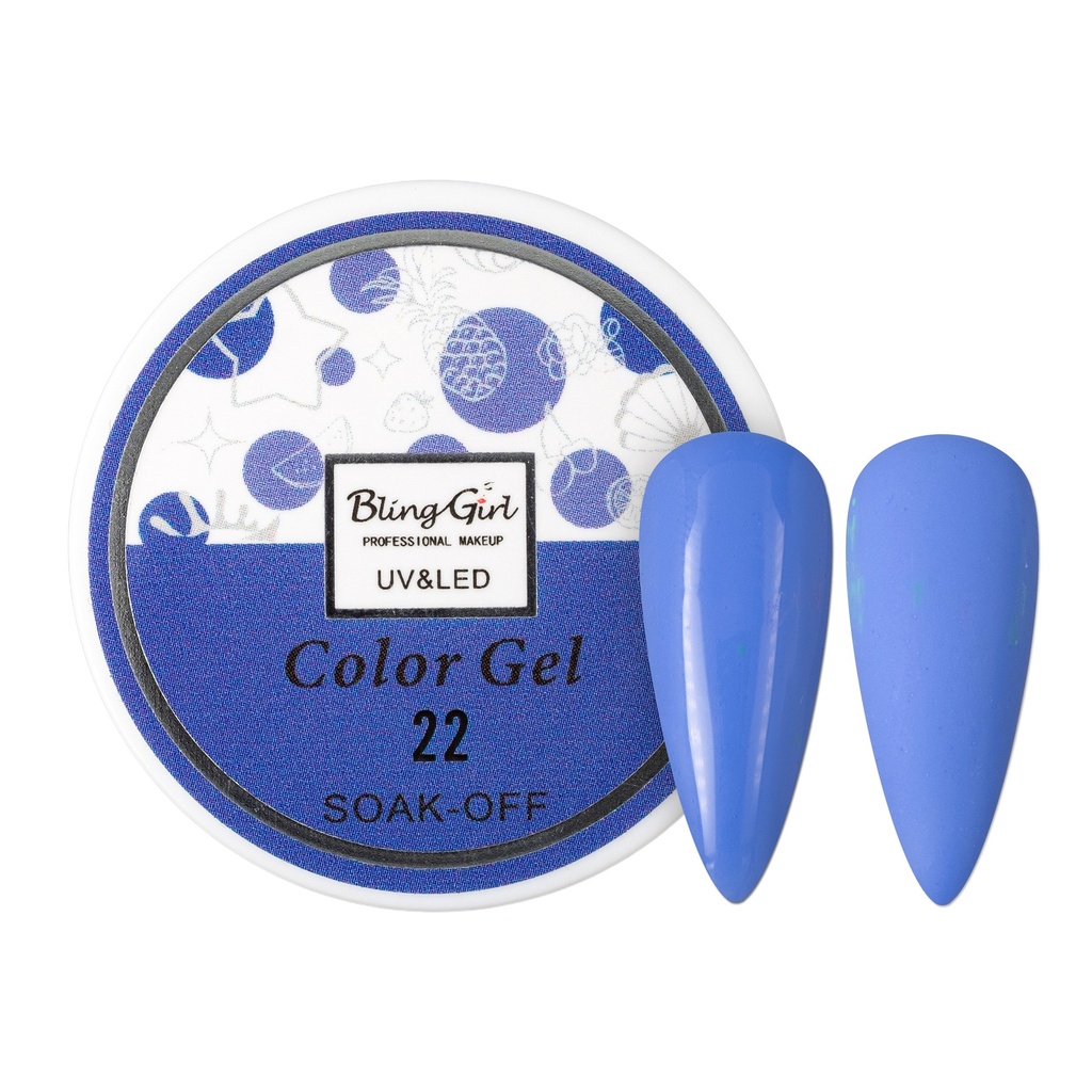 Bling Girl UV &amp; LED 2 IN 1 Colour and Art Gel Soak-Off #022 [1459]