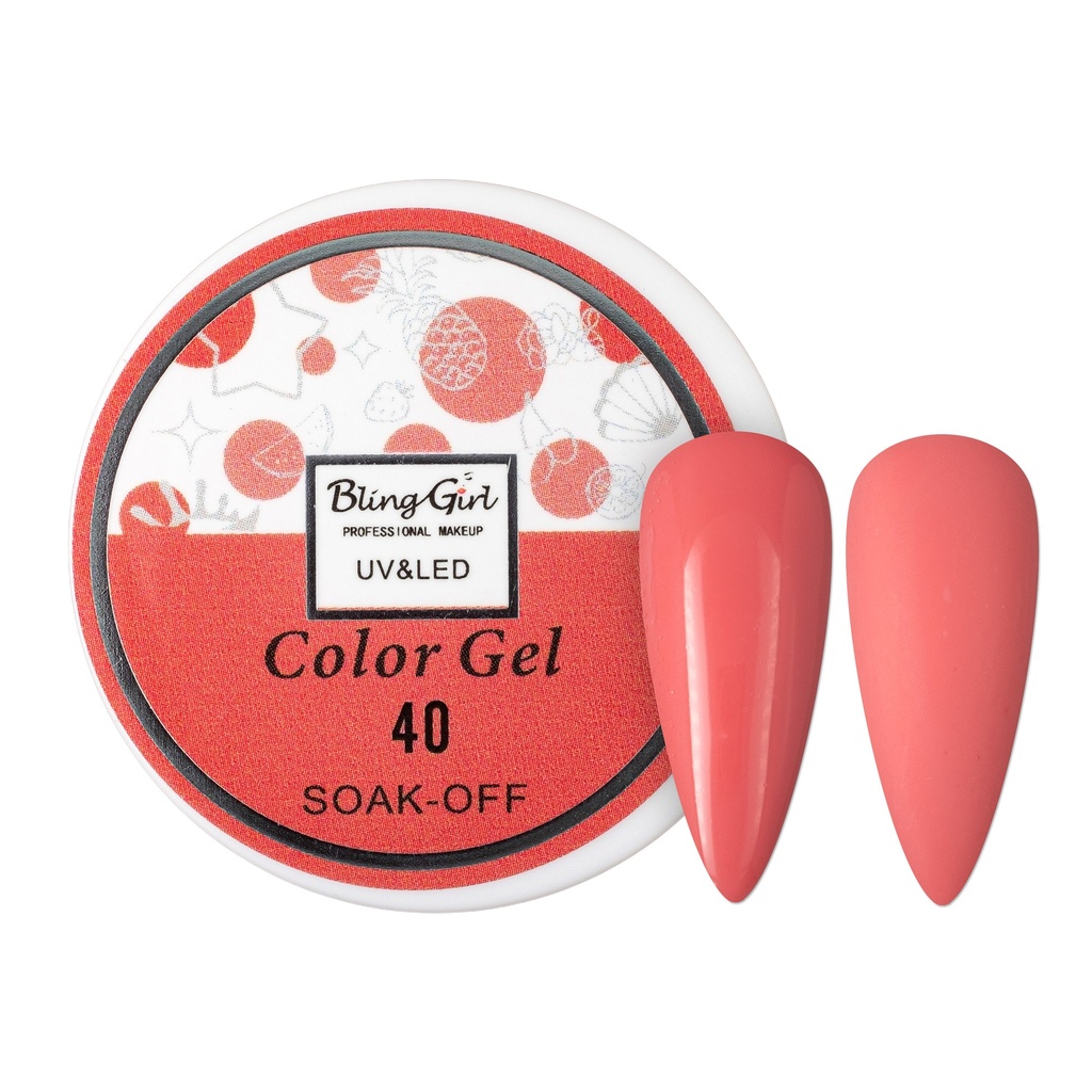 Bling Girl UV &amp; LED 2 IN 1 Colour and Art Gel Soak-Off #040 [1459]