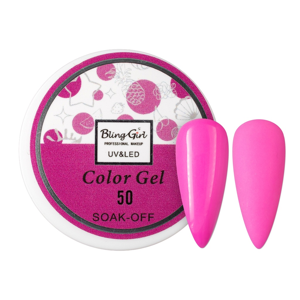 Bling Girl UV &amp; LED 2 IN 1 Colour and Art Gel Soak-Off #050 [1459]