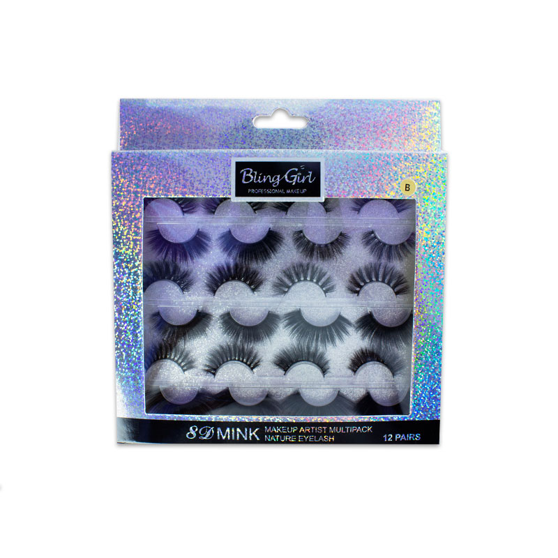 Blinggirl 8D MINK  Make up  Artist Multipack Nature Eyelash [ R2311P13 ]