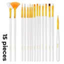 Bling Girl Nail Gel Art Brush Beginner Set 15Pcs [6287]