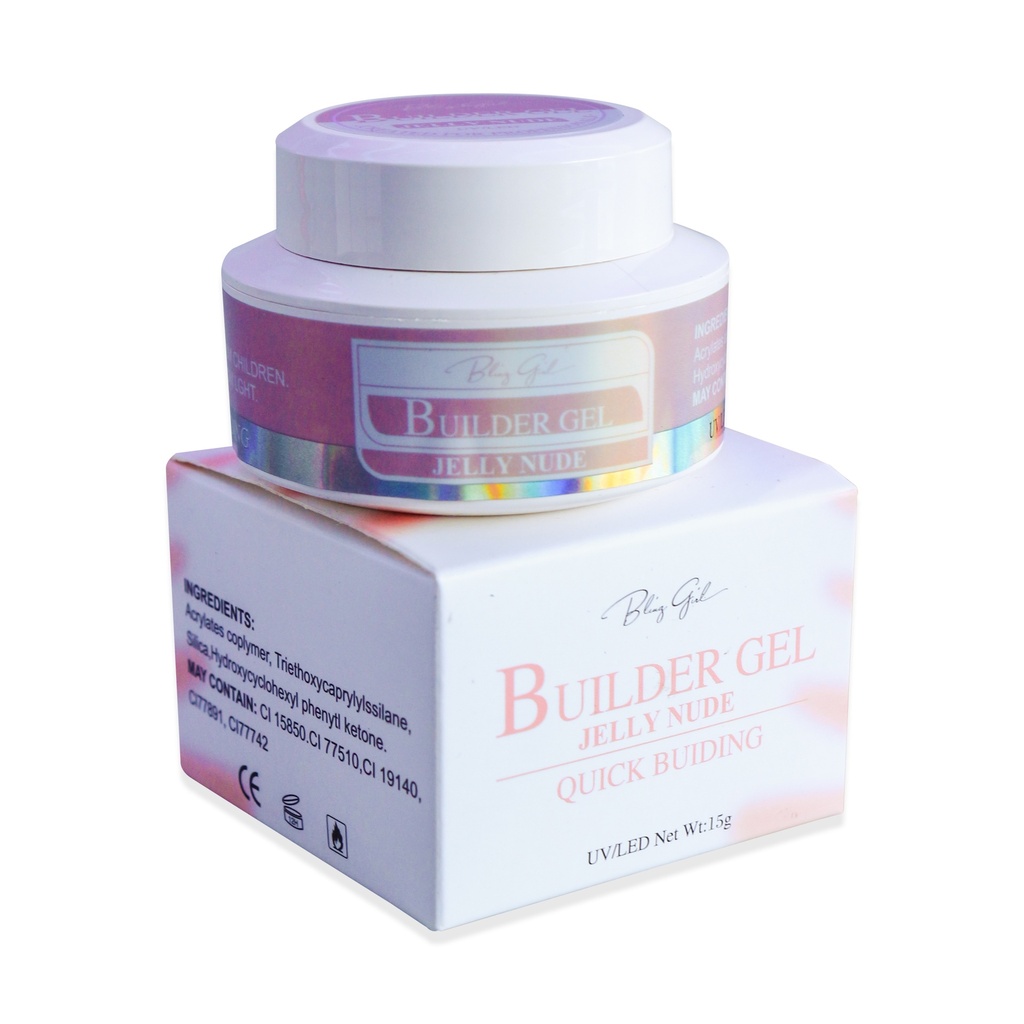 BLING GIRLBUILDER GEL JELLY NUDE QUICK BUILDING 15g[S2401P82]