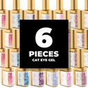 Cat Eye Gel 6 pieces - BUY ONE GET 6 FREE [S2503P01]