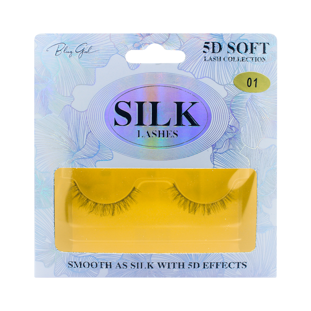 5D Silk Strip Lashes - 01 [S2508P07]