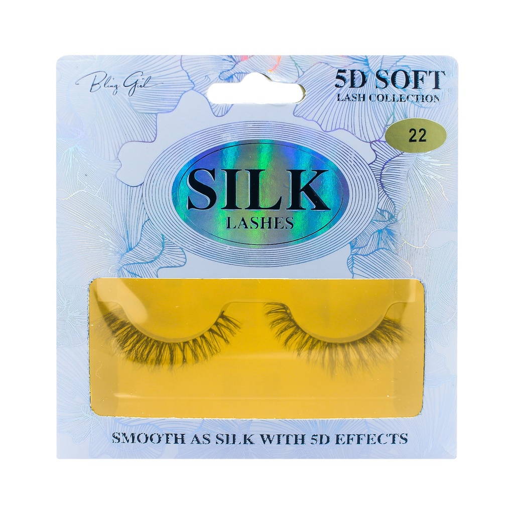 5D Silk Strip Lashes - 22 [S2508P07]