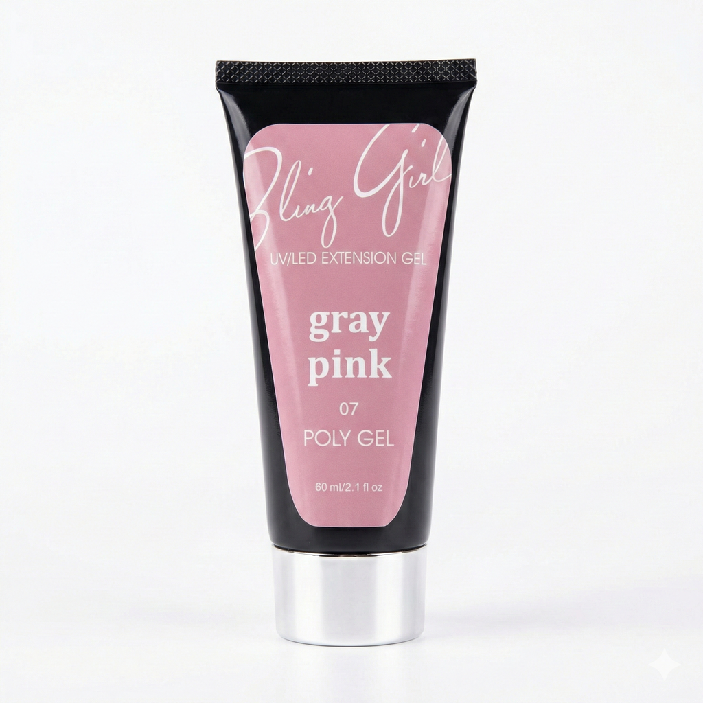 Innate Quick Building Poly Gel Gray Pink 60ml #007 [4850]