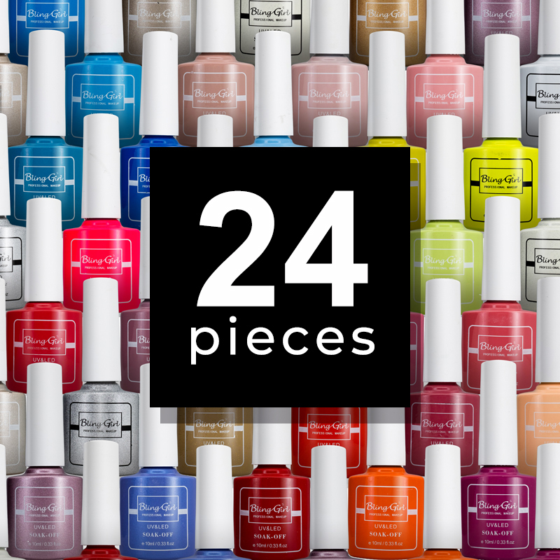 Colour Last Soak Off Gel Polish UV/LED Set 10ml*24Pieces [1228] BUY 24 GET 30 FREE