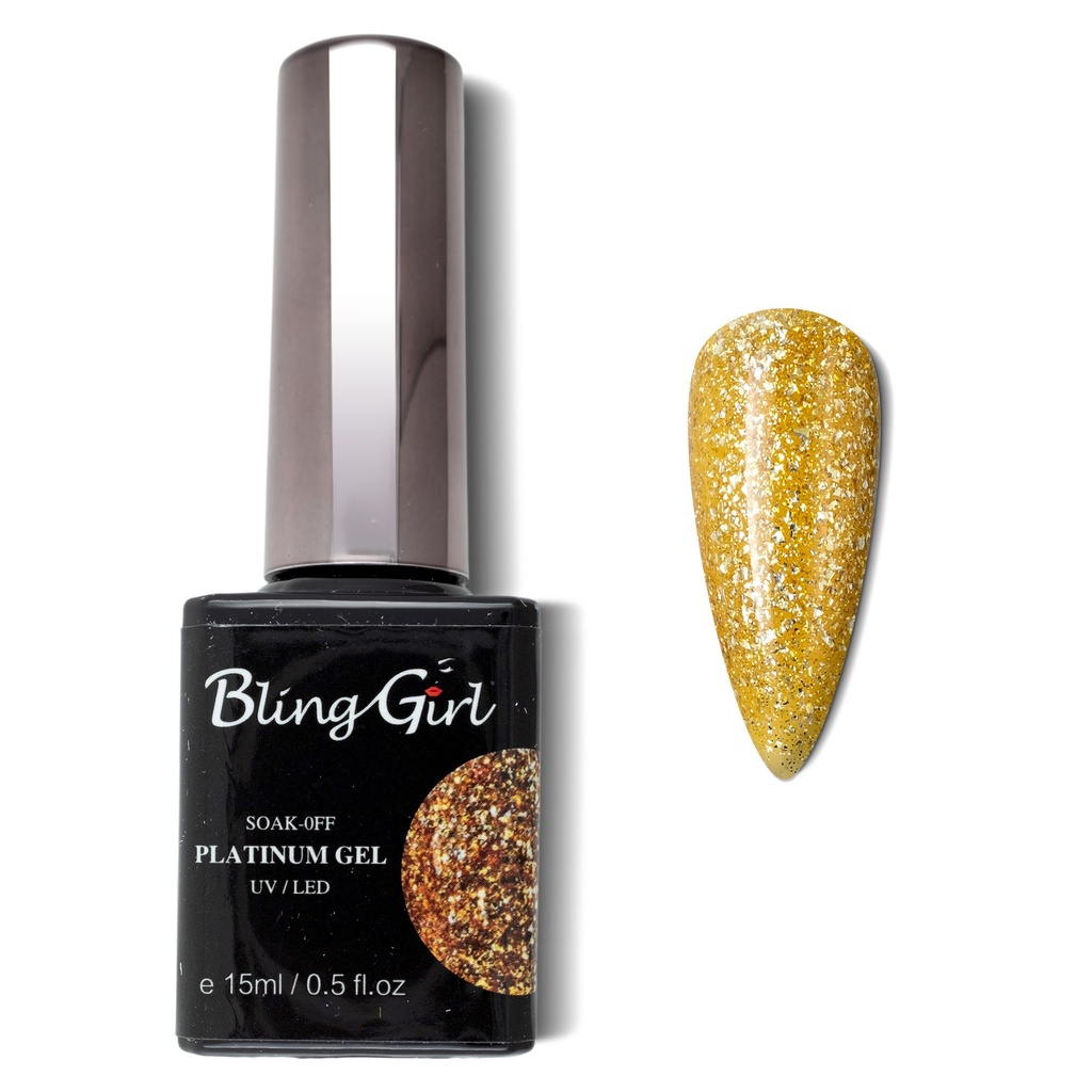 Bling Girl Glamorous Platinum Gel 15ml #028 [3142]