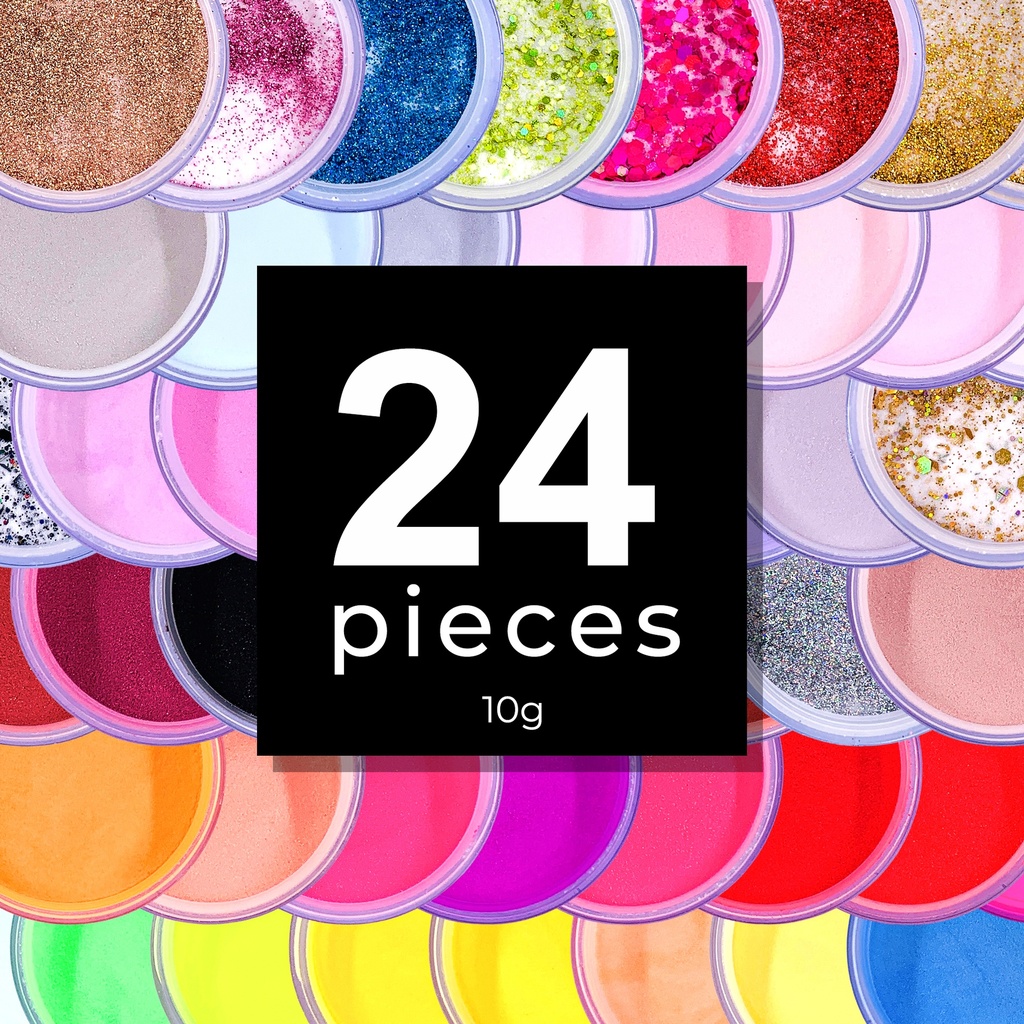 Bling Girl Rose Gold Acrylic Powder Set 10g*24pieces [6029] BUY 24 GET 24 FREE