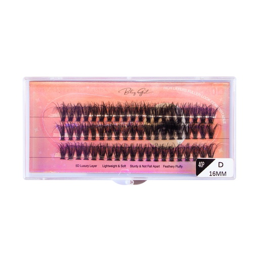 [6612477816820] 40D Cluster Lashes 16mm-D [S2409P42]