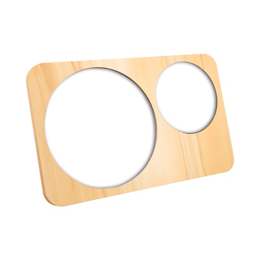 [6252305015065] Wooden Cosmetic Mirror [S2410P26]