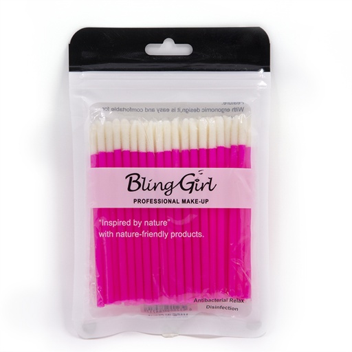 [6612010784791] Bling Girl Synthetic Eyelash Brush/Micro Lip gloss BRUSH