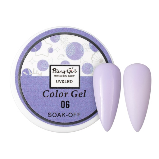 [6342108451832] Bling Girl UV &amp; LED 2 IN 1 Colour and Art Gel Soak-Off #006 [1459]