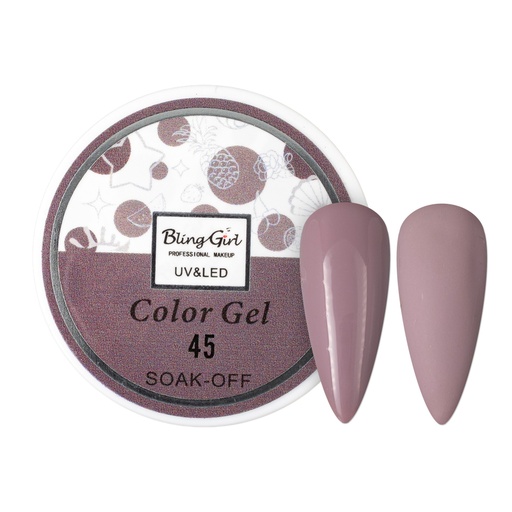 [6342108451832] Bling Girl UV &amp; LED 2 IN 1 Colour and Art Gel Soak-Off #045 [1459]