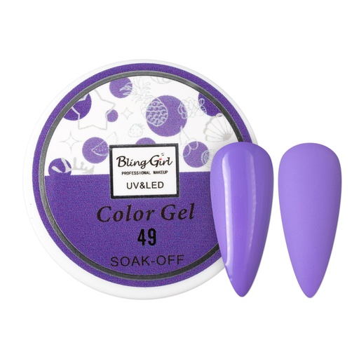 [6342108451832] Bling Girl UV &amp; LED 2 IN 1 Colour and Art Gel Soak-Off #049 [1459]