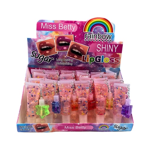 [6973100269865] Miss Betty Rainbow Shiny Lip Gloss  [ S2305P10 ]
