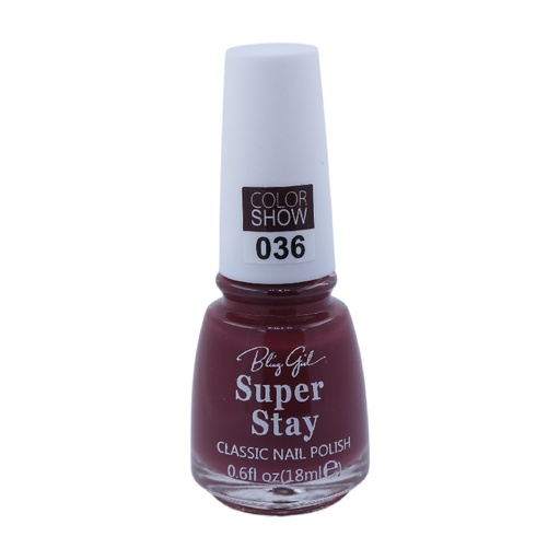 [6342112071856] Bling Girl SUPER STAY CLASSIC NAIL POLISH18ml  #036[R2401P03]