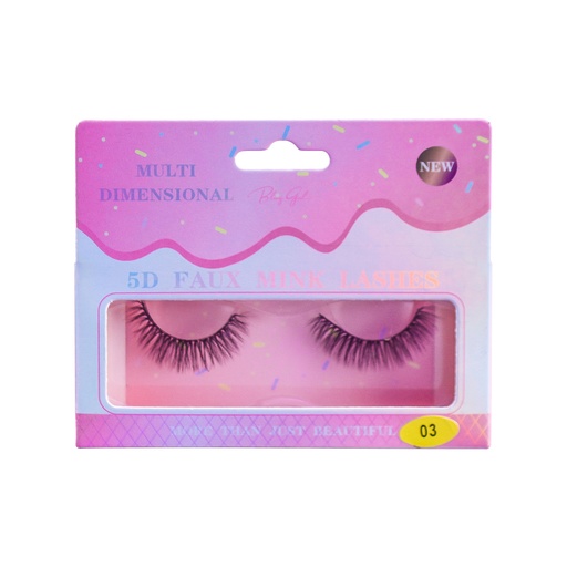 [6612305878563] BLING GIRL MULTI DIMENSIONAL 5D FAUX MINK LASHES[R2402P24]