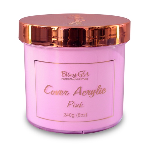 [6312203661976] Bling Girl Acrylic Powder Cover Pink 240G [S09P10]