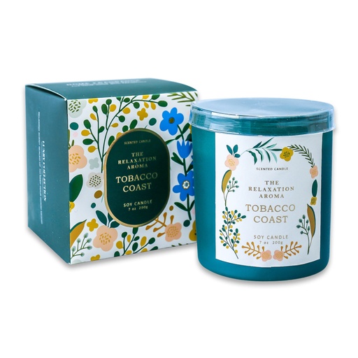 [661706016841] The Relaxation Aroma Tabacco Coast Soy Candle [S2404P30]