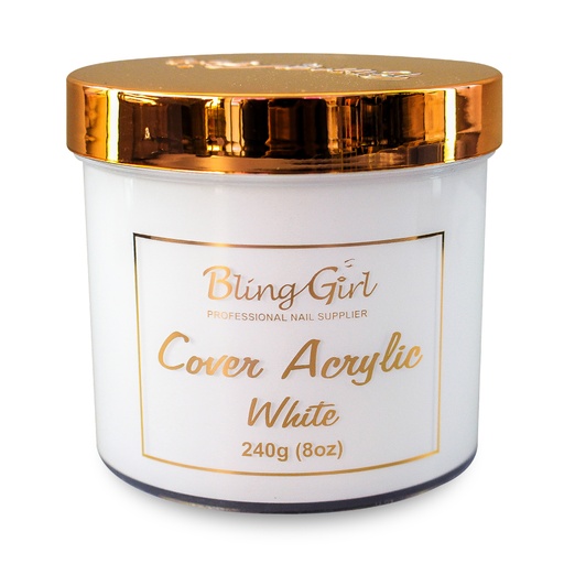 [6312203661976] Bling Girl Acrylic Powder - Cover White 240G [S09P10]